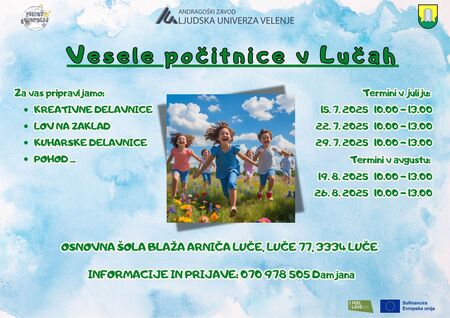 Vesele počitnice v Lučah 2025